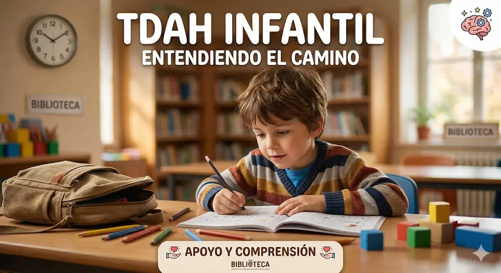 niño con tdah con dificultades de atención, impulsividad e hiperactividad en casa